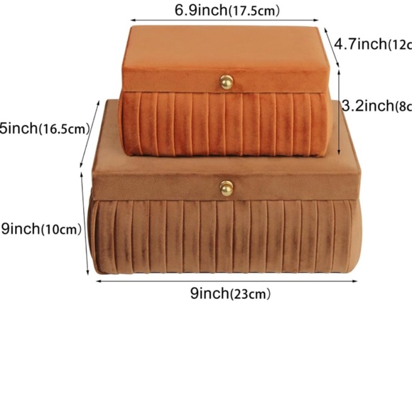 Matching Vintage Style Jewelry Boxes - Picture 2 of 3